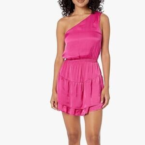 NNWOT Steve Madden BB DAKOTA On Pointe One Shoulder Dress in Raspberry Rose - XS